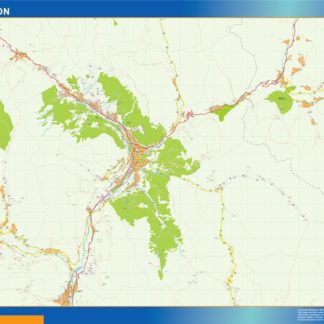 briancon carte illustrator mapa EPS