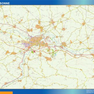 carcassonne carte illustrator mapa EPS
