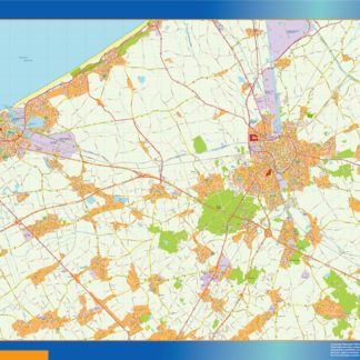 carte brugge mapa EPS