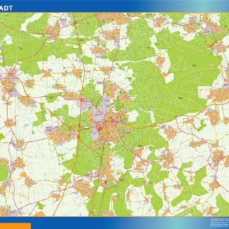 darmstadt karte illustrator mapa EPS
