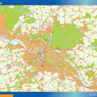 dresden karte illustrator mapa EPS