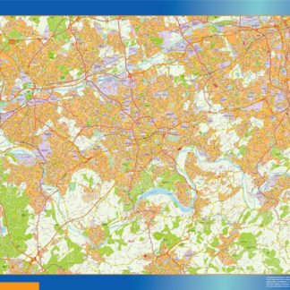 essen karte illustrator mapa EPS