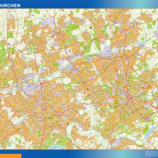 gelsenkirchen karte illustrator mapa EPS