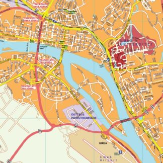 karta umea mapa EPS