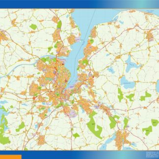 kiel karte illustrator mapa EPS