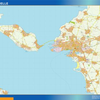 la rochelle carte illustrator mapa EPS