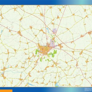 laon carte illustrator mapa EPS