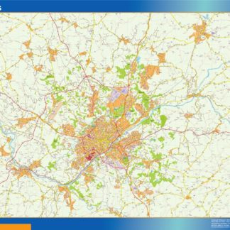 limoges carte illustrator mapa EPS