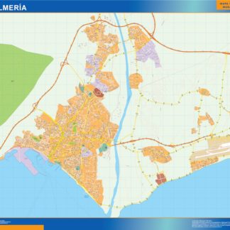 mapa vectorial almeria illustrator EPS