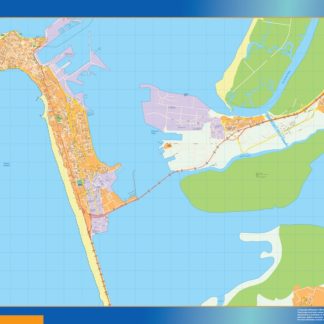 mapa vectorial cadiz illustrator EPS