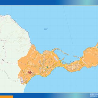 mapa vectorial ceuta illustrator EPS
