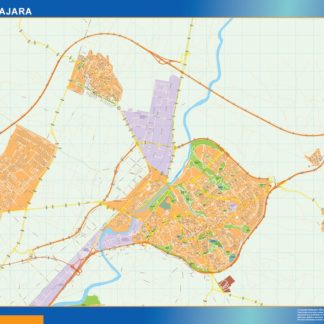 mapa vectorial guadalajara illustrator EPS