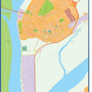 mapa vectorial huelva illustrator EPS