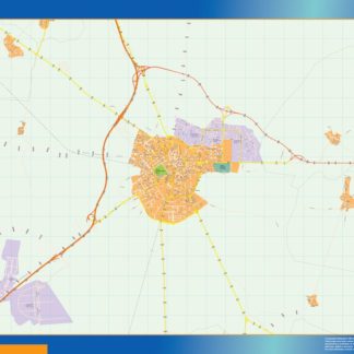 mapa vectorial huesca illustrator EPS