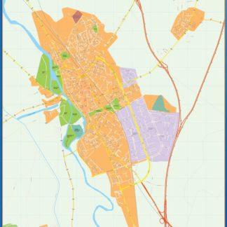 mapa vectorial palencia illustrator EPS