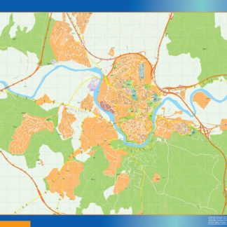mapa vectorial toledo illustrator EPS