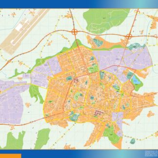 mapa vectorial vitoria illustrator EPS