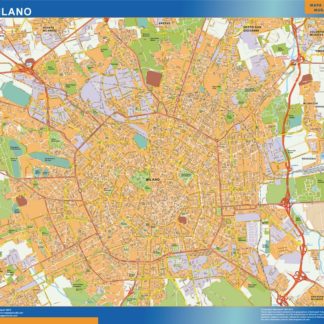 mappa eps milano illustrator