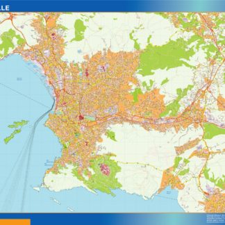 marseille carte illustrator mapa EPS