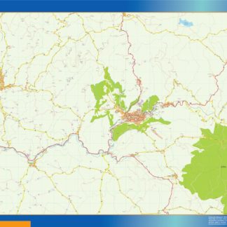 mende carte illustrator mapa EPS