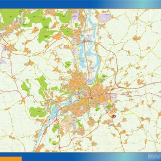 metz carte illustrator mapa EPS