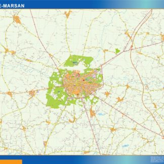 mont de marsan carte illustrator mapa EPS