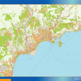 nice carte illustrator mapa EPS