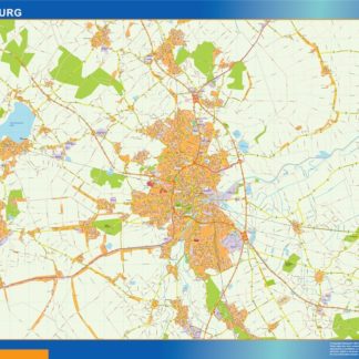 oldenburg karte illustrator mapa EPS