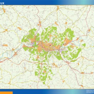 perigueux carte illustrator mapa EPS