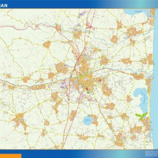 perpignan carte illustrator mapa EPS