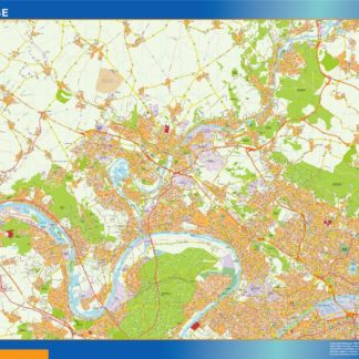 pontoise carte illustrator mapa EPS