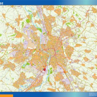 toulouse carte illustrator mapa EPS