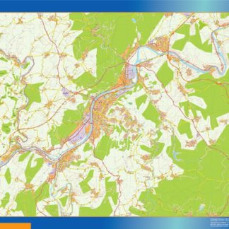trier karte illustrator mapa EPS