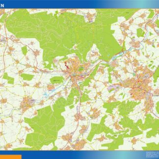 tubingen karte illustrator mapa EPS