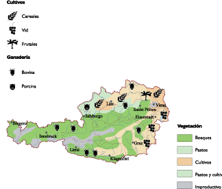 Austria mapa agricultura digital