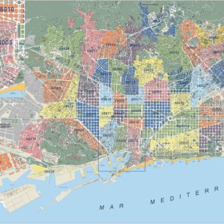 Barcelona EPS mapa vectorial
