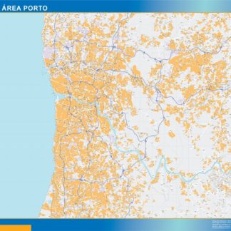 Grande Area Porto mapa digital