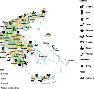 Grecia mapa agricultura digital