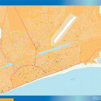 Lome vector mapa digital