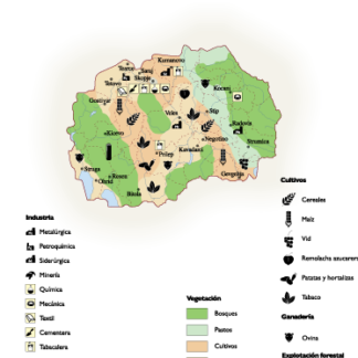 Macedonia mapa economía digital