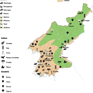 Corea del Norte mapa economía digital