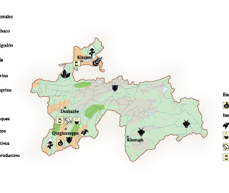 Tayikistan mapa economía digital