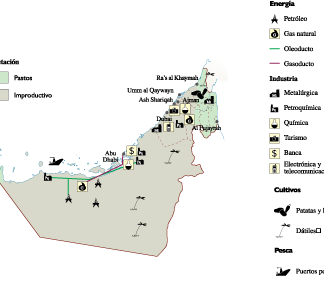 United Arab Emirates mapa economía digital