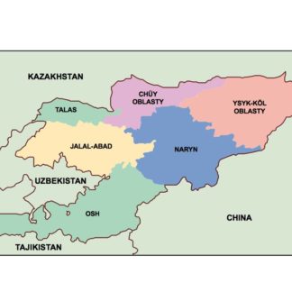 kyrgyzstan powerpoint mapa presentaciones