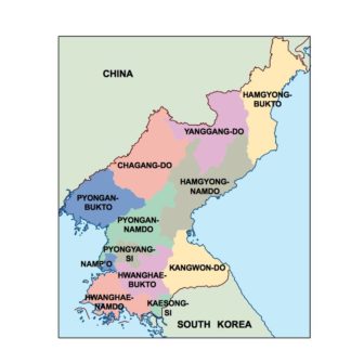 Corea del Norte powerpoint mapa presentaciones
