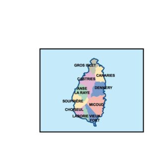 saint lucia powerpoint mapa presentaciones