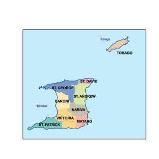 trinidad and tobago powerpoint mapa presentaciones