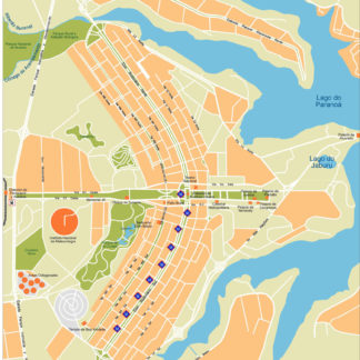Brasilia Illustrator Mapa vectorial