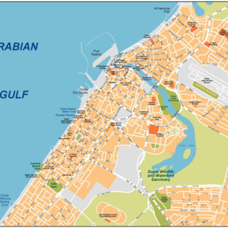 Dubai Illustrator Mapa vectorial