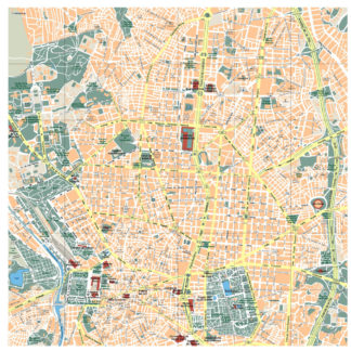 Madrid Illustrator Mapa vectorial